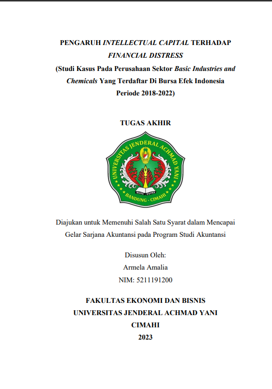 Pengaruh Intellectual  Capital Terhadap Financial Distress