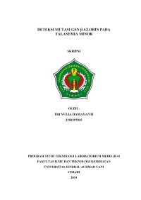 DETEKSI MUTASI GEN -GLOBIN PADA TALASEMIA MINOR